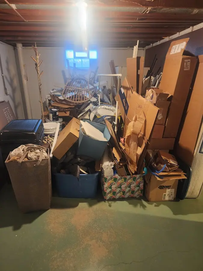 Roll-off dumpster container at job site for Yard Waste Dumpster Rental in Mexia